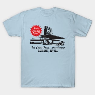 The Sweat House! (black) T-Shirt